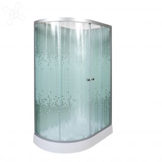 Душевая кабина Deto L 902 R N без крыши 120х80х200 см